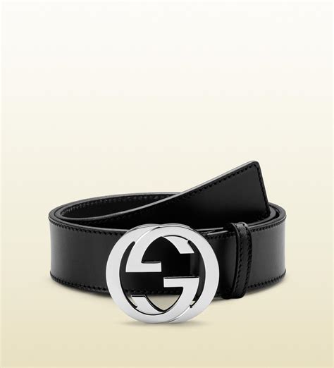 black interlocking gucci belt|black men's gucci belt.